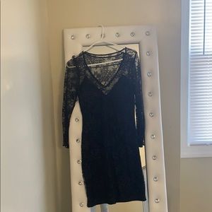 Black lace dress